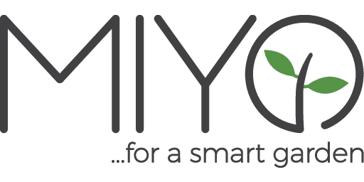 Logo MIYO smarte Gartenbewaesserung mit Bodenfeuchtemessung durch Bodenfeuchtesensor