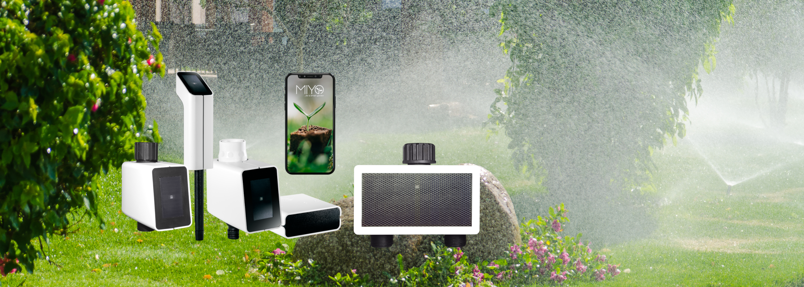MIYO smartes Bewässerungssystem Banner für Desktop