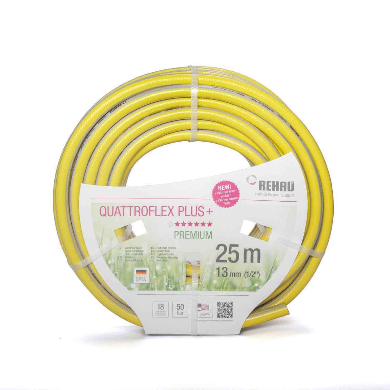 Rehau Bewässerungsschlauch Quattroflex Plus+ 1/2", 25m, Diagonalarmierung
