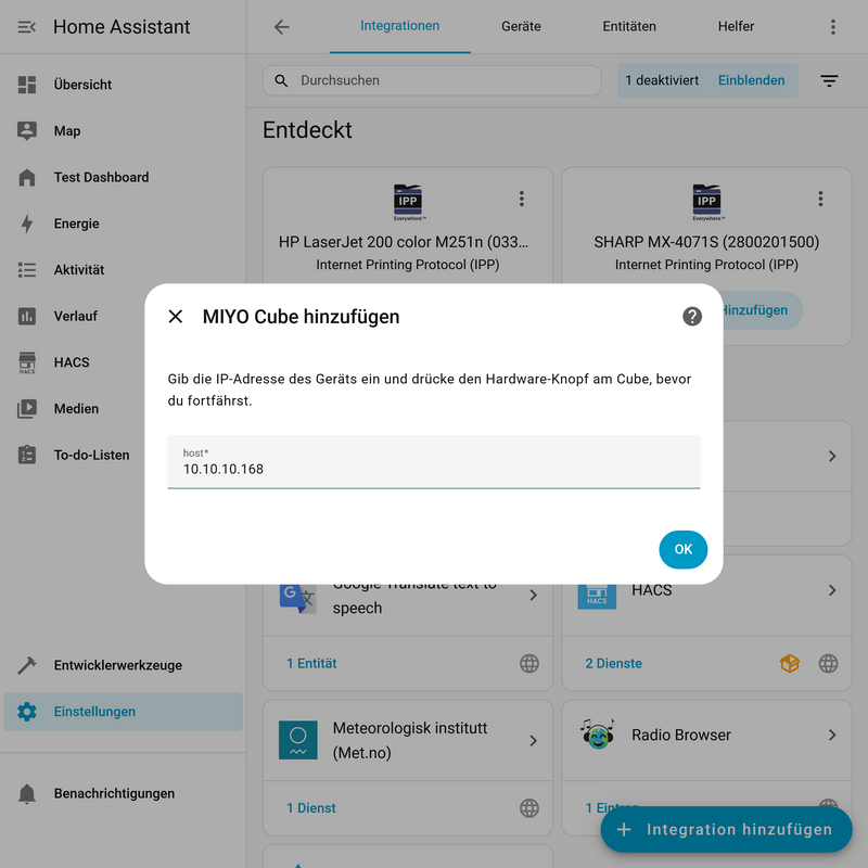 Kocka összekapcsolása